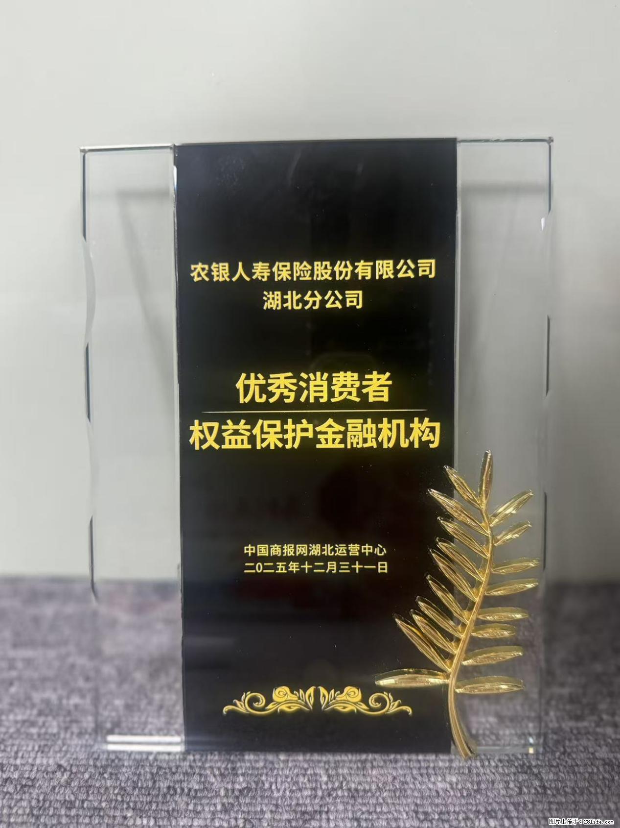 农银人寿湖北分公司荣获中国商报网颁发2025年度“优秀消费者权益保护金融机构” - 黄石生活资讯 - 黄石28生活网 hshi.28life.net